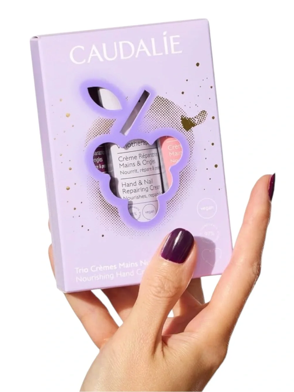 Caudalie Nourishing Hand Cream Trio 3 Full Size 1 oz BNIB Gift Set